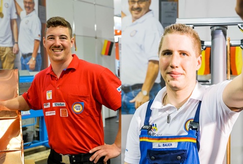 Titelbild zum News-Artikel Die SHK-Talente für die EuroSkills 2016 sind: Lukas Bauer und Julian Emmert.