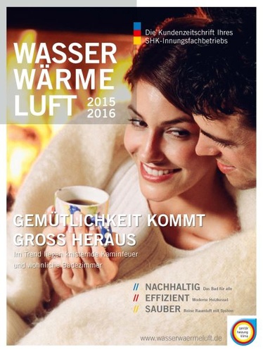 Titelbild zum News-Artikel: SHK-Kundenzeitschrift "WasserWärmeLuft" 2015/2016